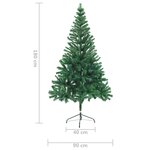vidaXL Arbre de Noël artificiel avec support 180 cm 564 branches