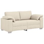 vidaXL Canapé avec coussin avec oreiller Beige 180 x 77 x 82 cm Lin
