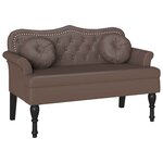 vidaXL Banc Chesterfield Marron 120 5 x 65 x 75 cm Simili cuir