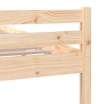 vidaXL Cadre de lit Bois massif 100x200 cm