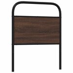 vidaXL Tête de lit chêne marron 75 cm acier et bois d'ingénierie