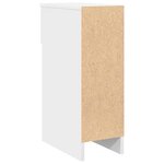 vidaXL Table de chevet avec tiroir blanc 20x36x60 cm