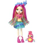 ENCHANTIMALS - Peeki Perroquet & Preeny - Mini Poupée 15cm & sa figurine animal