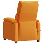 vidaXL Fauteuil de massage Jaune Tissu