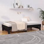vidaXL Lit coulissant 2x(90x190) cm Bois de pin massif