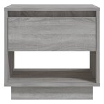 vidaXL Table de chevet Sonoma gris 45x34x44 cm Aggloméré