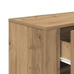 vidaXL Buffet chêne artisanal 80x33x70 cm bois d'ingénierie
