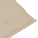 vidaXL Chaises inclinables de jardin lot de 6 et coussins Bois acacia