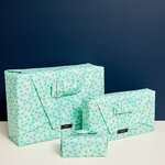 Trio feuilles cadeaux réutilisables Vert Vincennes