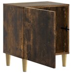 vidaXL Cabinet de chevet 2 Pièces Chêne fumé 43 x 34 5 x 50 cm