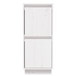 vidaXL Buffet Blanc 31 5x34x75 cm Bois massif de pin