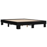 vidaXL Cadre de lit sans matelas noir 150x200 cm