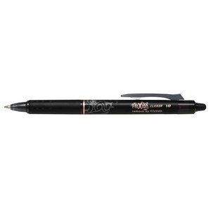 Stylo roller effaçable frixion ball clicker 1.0 pointe large noir x 12 pilot