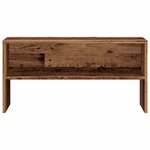 vidaXL Meuble TV vieux bois 80x40x40 cm bois d'ingénierie