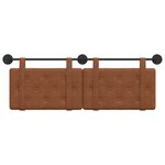 vidaXL Tête de lit suspendue Marron PU antique