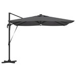 vidaXL Parasol Roma Anthracite 286 x 285 x 270 cm Aluminium  Polyester