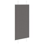 vidaXL Store plissé noir 65x100 cm largeur du tissu 64 4 cm polyester
