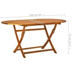 vidaXL Ensemble à manger d'extérieur 7 Pièces Bois d'acacia solide