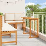 vidaXL Ensemble bistro de jardin 5 Pièces Marron Bois d'acacia massif
