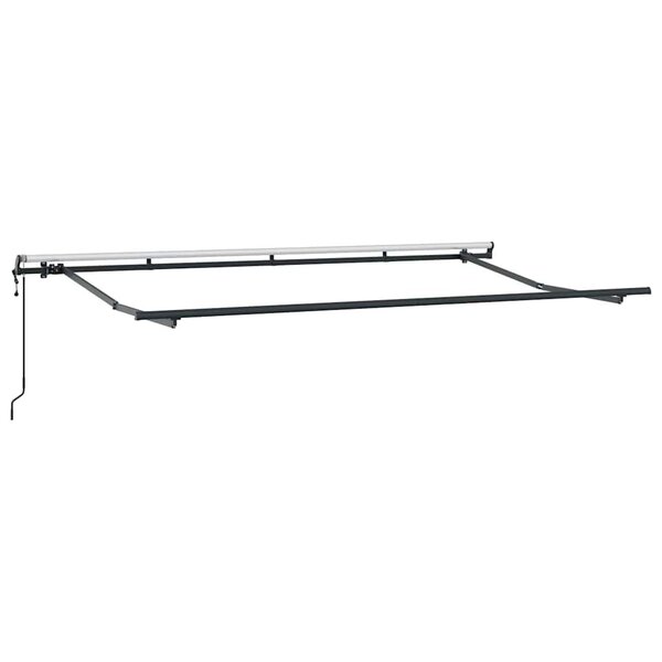 vidaXL Cadre de auvent Anthracite 4 x 2 m Métal