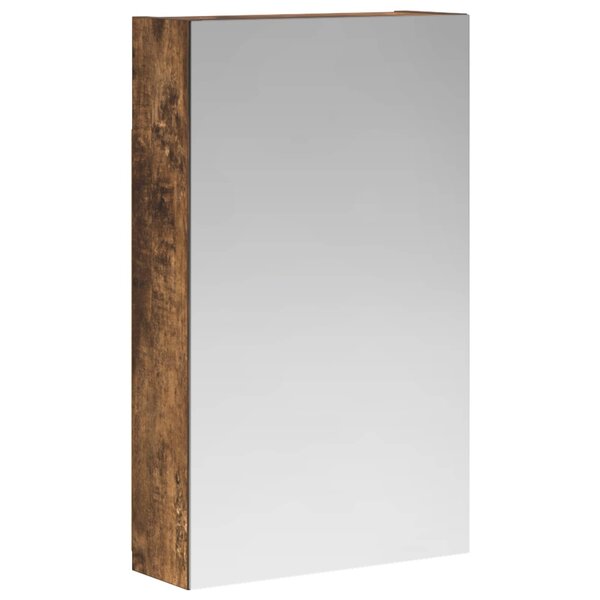 vidaXL Armoire Miroir de Salle de Bain Chêne fumé 30 x 10 5 x 50 cm