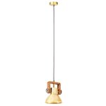 vidaXL Lampe suspendue industrielle 25 W Laiton Rond 19 cm E27