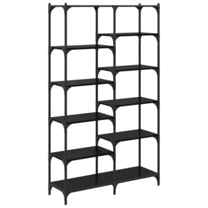 vidaXL Étagère Chêne noir 100 x 32 x 170 cm Bois d'ingénierie