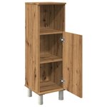 vidaXL Armoire de bain chêne artisanal 30x30x95 cm bois d'ingénierie