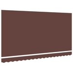 vidaXL Toile de rechange pour store banne 4x2 m Marron Polyester