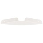 vidaXL Étagère flottante avec étagère 2 Pièces Blanc 18 x 18 x 2 cm