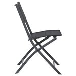 vidaXL Chaises de jardin pliables lot de 2 Acier et textilène