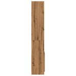 vidaXL Buffet haut 63x33x180 cm chêne artisanal bois d'ingénierie