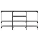 vidaXL Table console sonoma gris 160x29x80 cm bois d'ingénierie