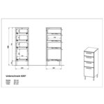 Germania armoire de salle de bain gw-arvada 35x30x86 cm blanc