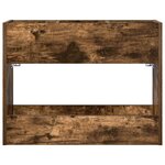 vidaXL Porte-parapluie Chêne fumé 65 x 24 x 50 cm Bois d'ingénierie