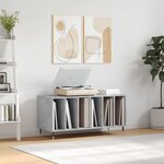 vidaXL Armoire à disques gris béton 100x38x48 cm bois d'ingénierie