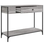 vidaXL Table console sonoma gris 100x34 5x75 cm bois d'ingénierie
