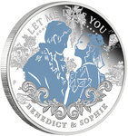 Monnaie BENEDICT AND SOPHIE Bridgerton 1/2 Oz Argent 50 Cents Tuvalu 2026
