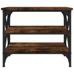 vidaXL Table d'appoint Chêne fumé 55x38x45 cm Bois d'ingénierie