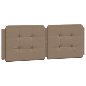 vidaXL Coussin de tête de lit Zadar cappuccino 140 cm similicuir