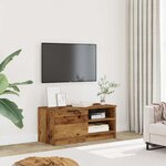 vidaXL Meuble TV vieux bois 80x35x36 5 cm bois d'ingénierie