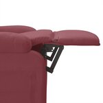 vidaXL Fauteuil de massage Rouge bordeaux Tissu