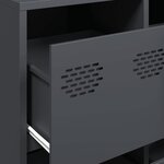 vidaXL Buffet anthracite 135x39x73 5 cm acier laminé à froid