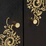 vidaXL Armoire d'évier Noir 62 x 33 x 58 cm Bois de mangue massif