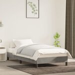 vidaXL Cadre de lit Gris clair 80x200 cm Velours