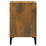 vidaXL Meuble TV Chêne fumé 100x35x55 cm Bois d'ingénierie