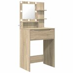 vidaXL Tables de maquillage pour chambre avec tiroir Chêne Sonoma