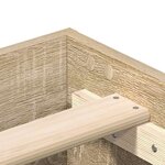 vidaXL Cadre de lit sans matelas chêne sonoma 180x200 cm