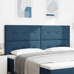vidaXL Tête de lit LED avec des lumières à LED Bleu 200 cm Polyester
