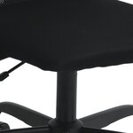 vidaXL Chaise de bureau réglable en hauteur noir